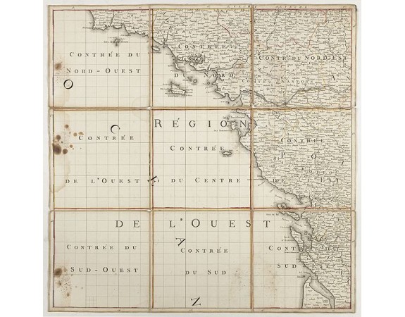 DE HASSELN, Robert. -  [Nouvelle topographie.... La France en ses neuf régions] Region de l'ouest.